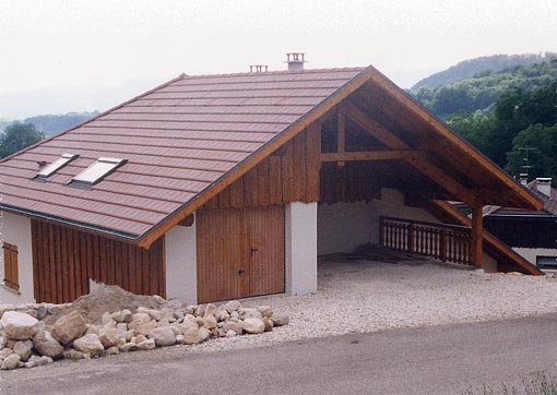 Photo d'une villa à Balmont réalisée par l'architecte Laurent BELLEVILLE