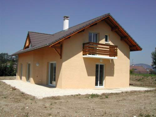 Photo d'une villa construite par l'architecte Laurent BELLEVILLE à Veigy-Foncenex