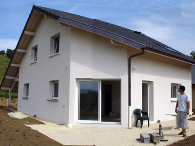 Photo d'une villa réalisée par Laurent BELLEVILLE Architecte à Marcellaz-Albanais