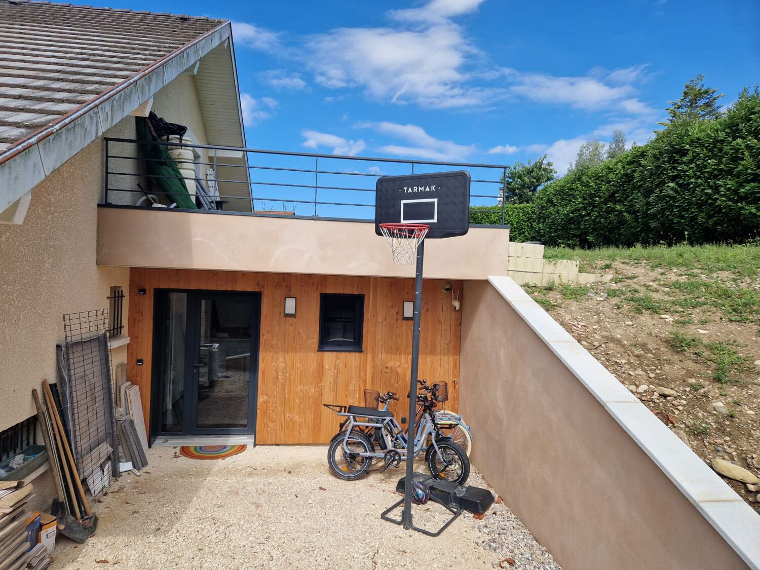 Travaux d'extension et nouvelle entrée de la villa à Seynod